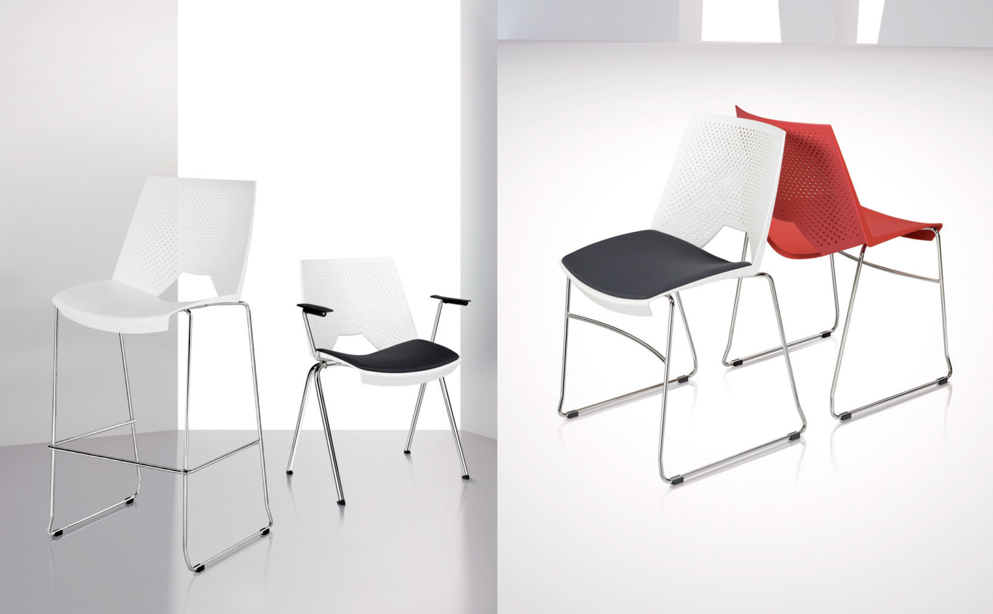 Strike - Meeting, conference and waiting room chairs - Cerantola - 2