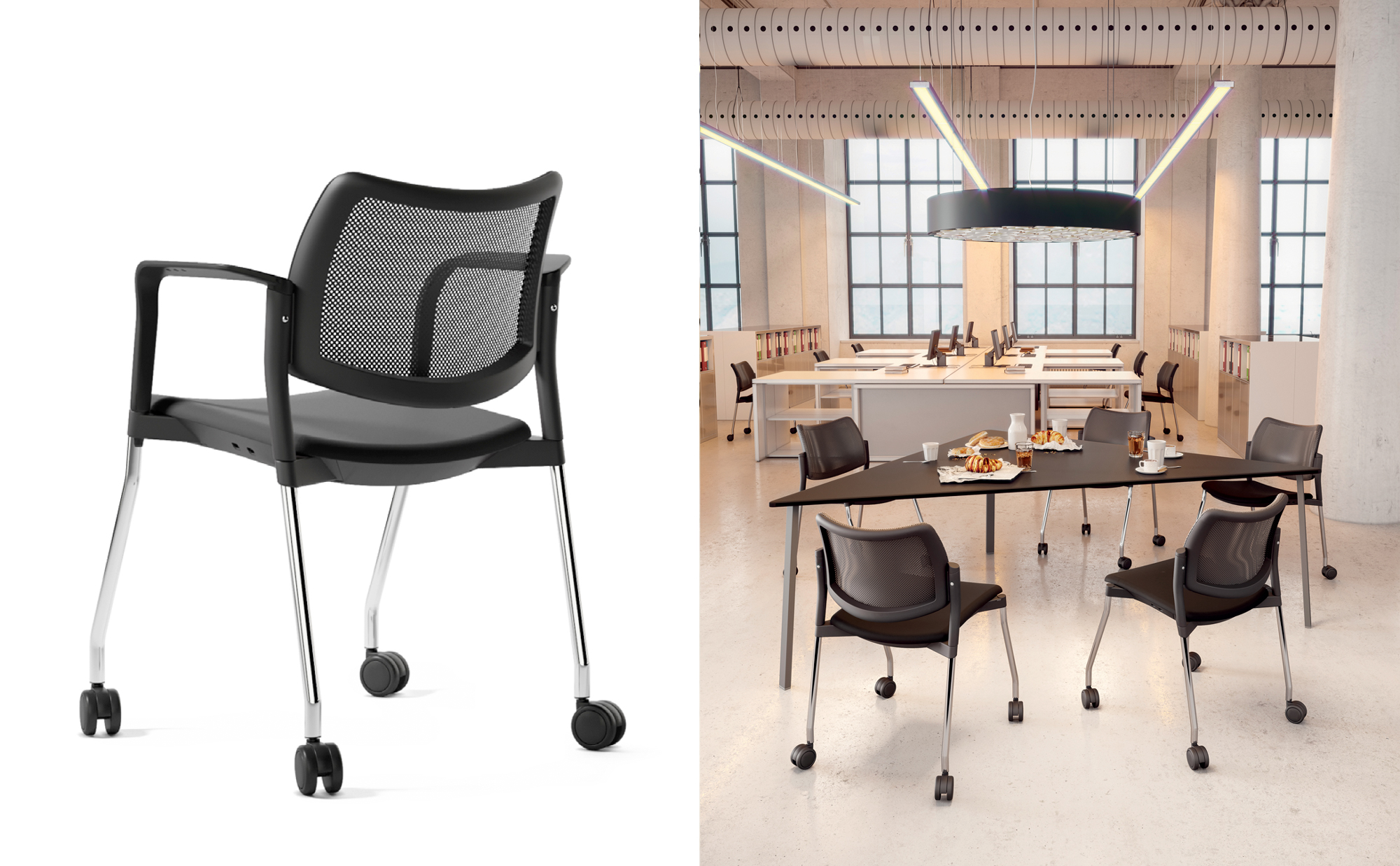 Tip Top - Meeting, conference and waiting room chairs - Cerantola - 3