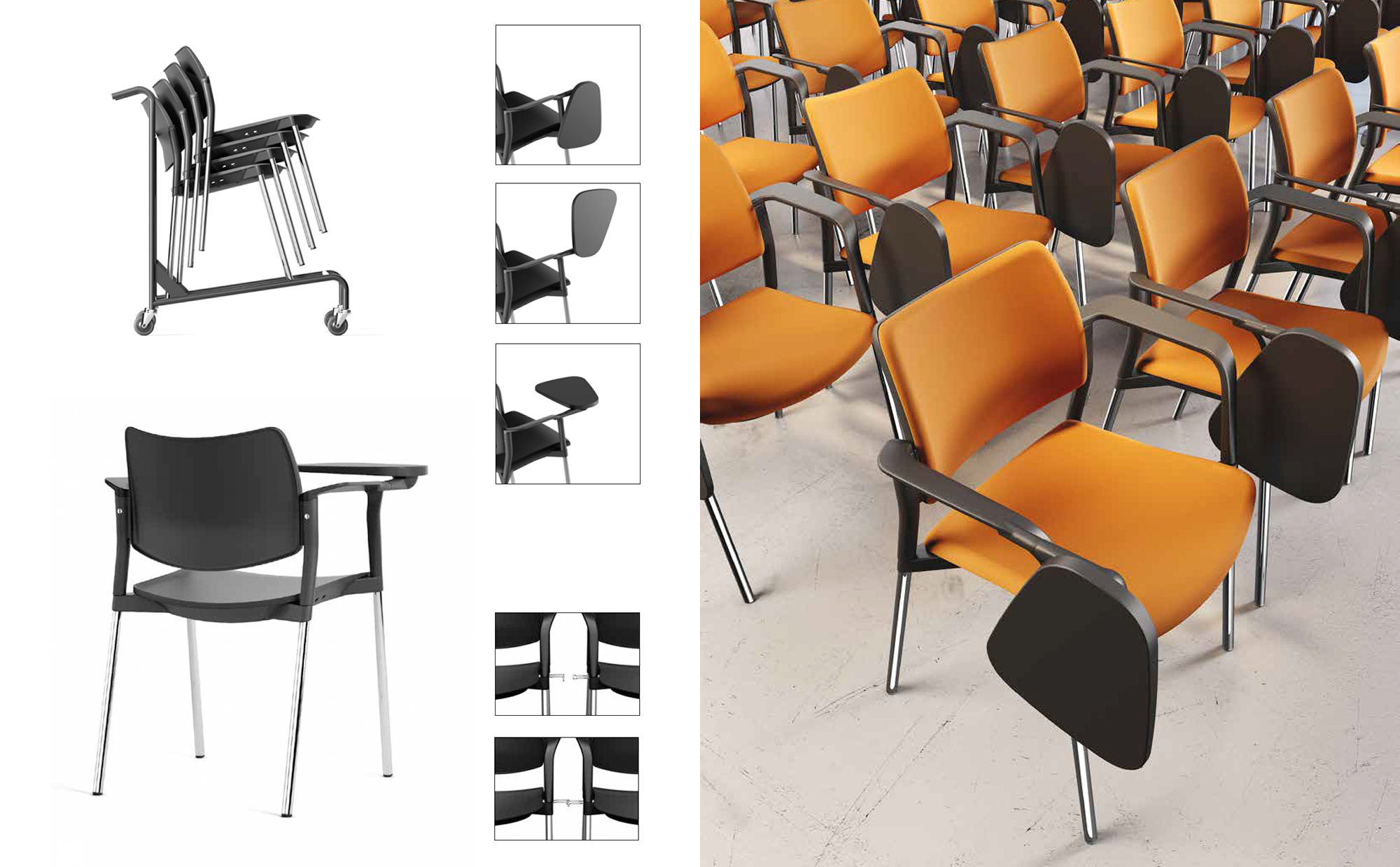 Tip Top - Meeting, conference and waiting room chairs - Cerantola - 5
