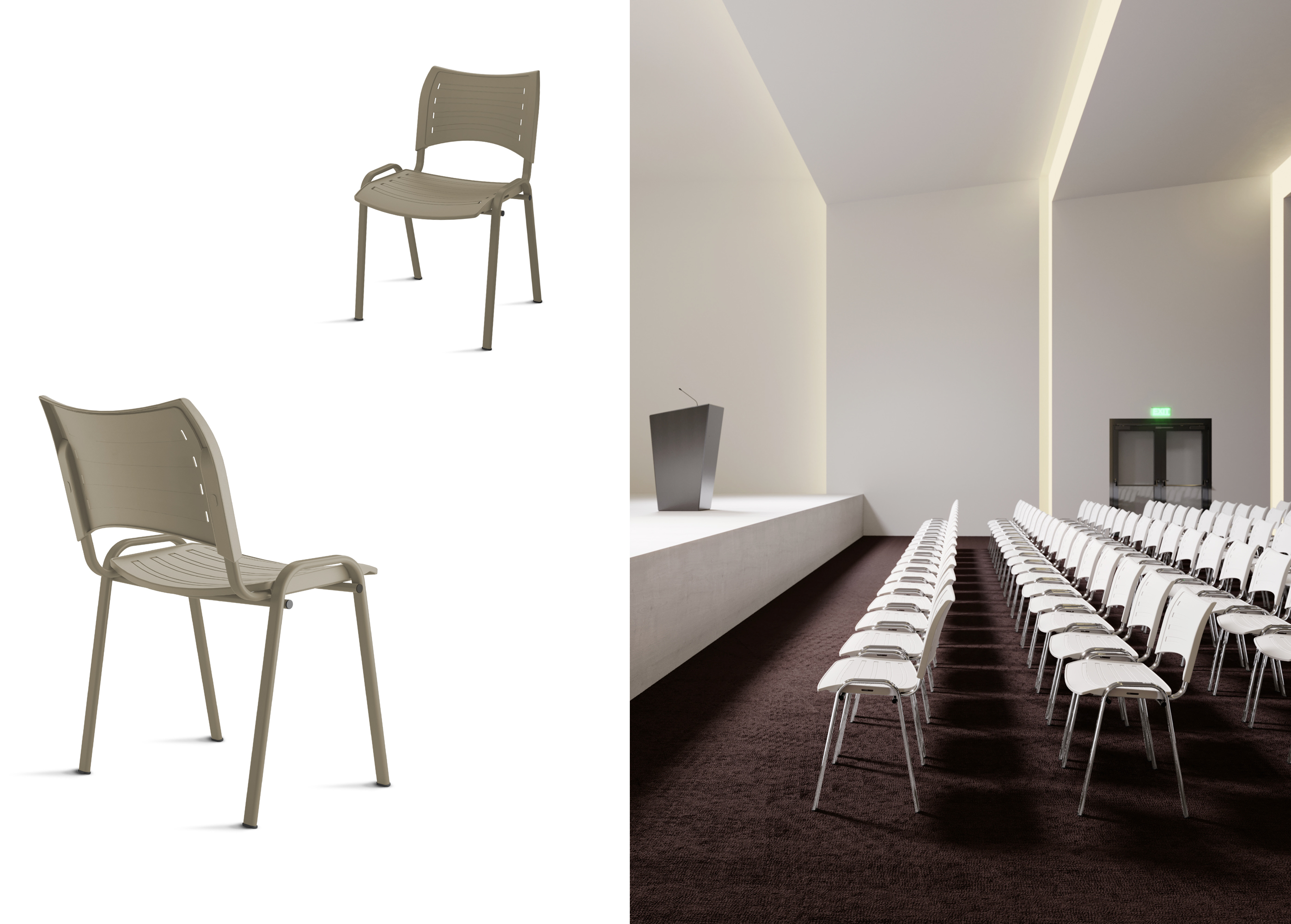 Iso Smart Restyling - Sedie per sale riunioni, conferenza e attesa - Cerantola - 1