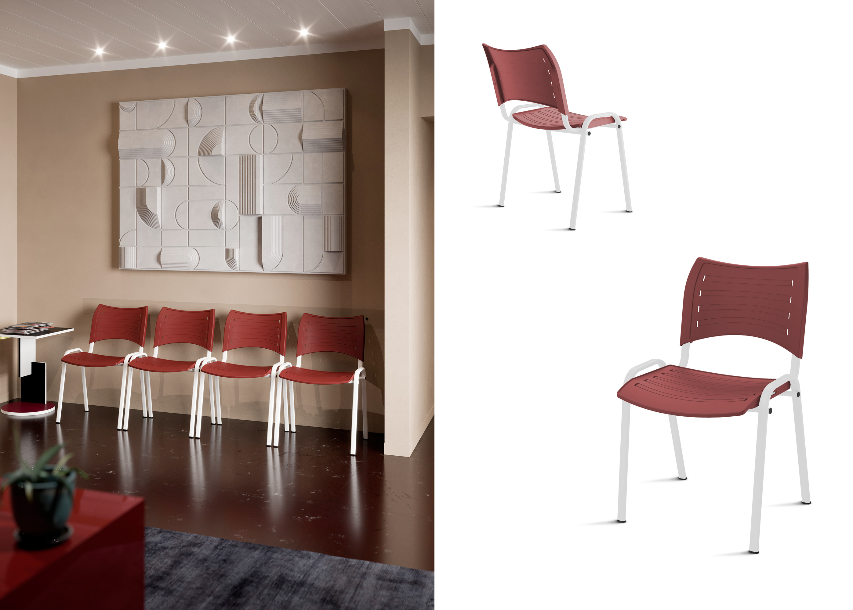 Iso Smart Restyling - Sillas para salas de reuniones, convenios y espera - Cerantola - 2