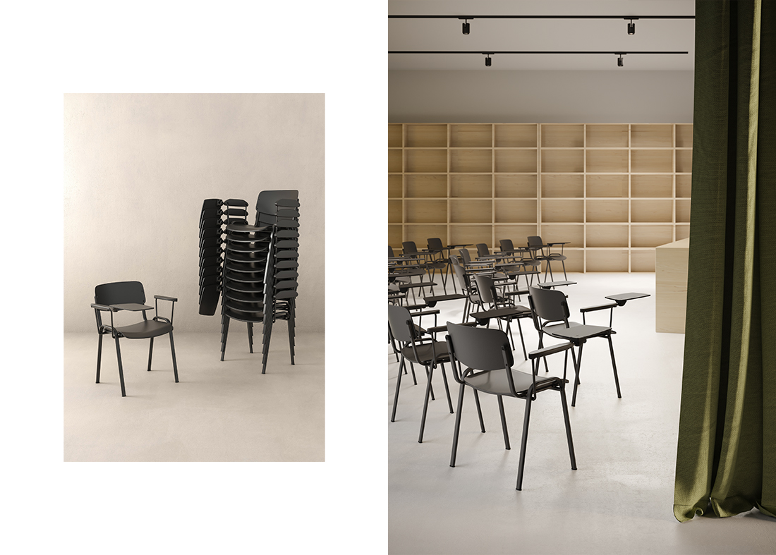 Milk - Meeting, conference and waiting room chairs - Cerantola - 2