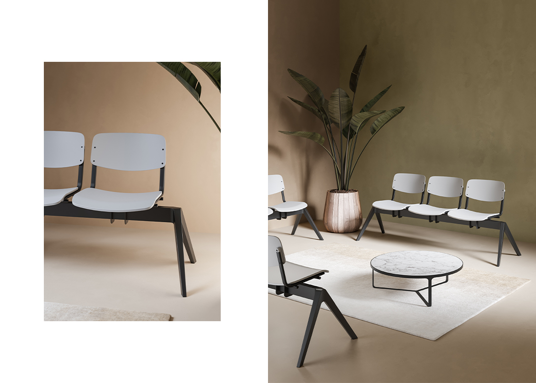 Milk - Meeting, conference and waiting room chairs - Cerantola - 4