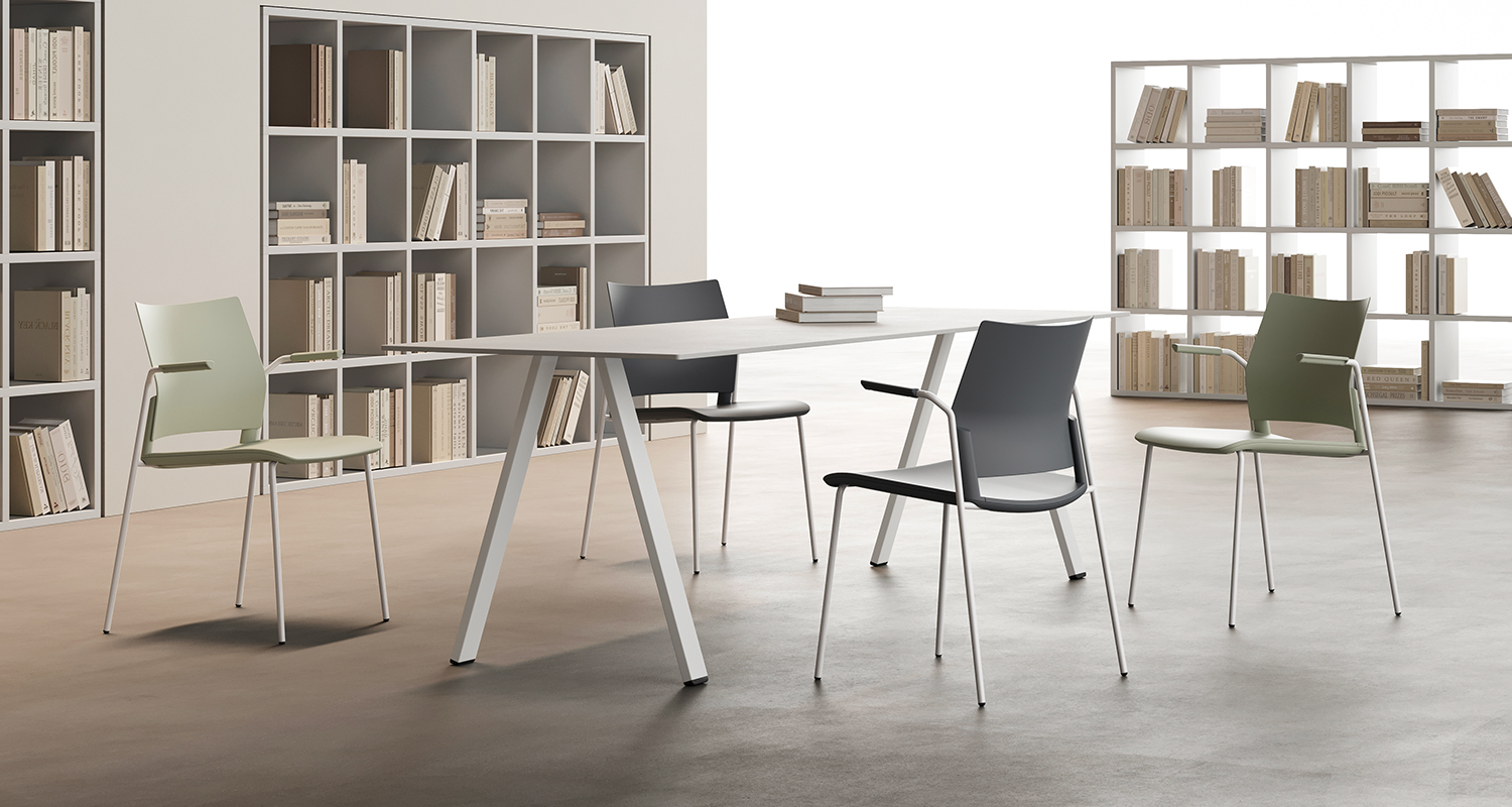 Omega - Sedie per sale riunioni, conferenza e attesa - Cerantola - 10