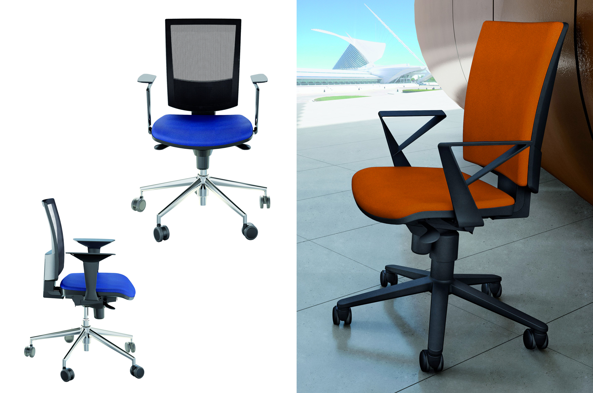 Flash - Office swivel chairs - Cerantola - 4