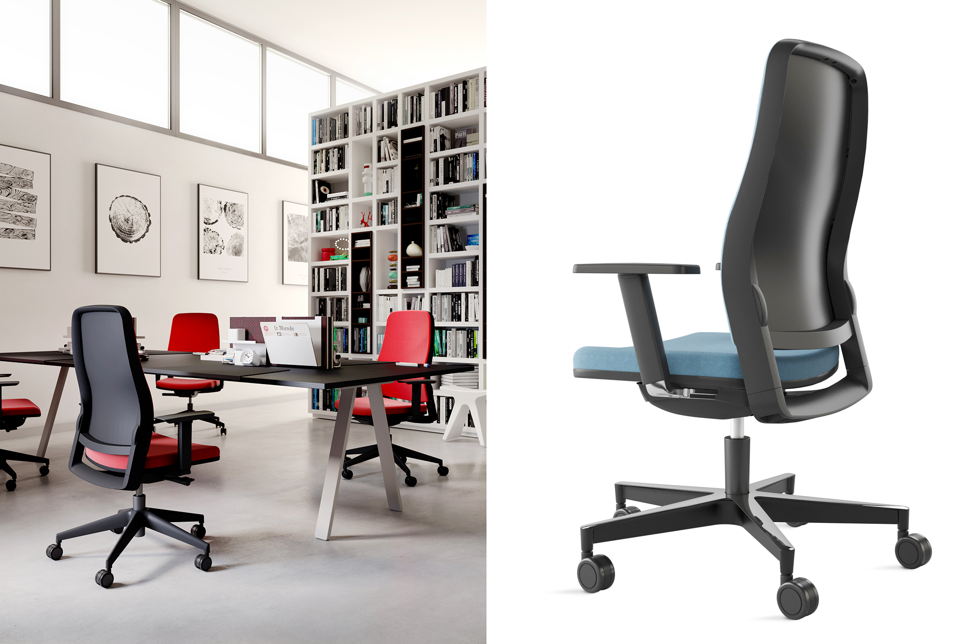 Titan - Office swivel chairs - Cerantola - 2