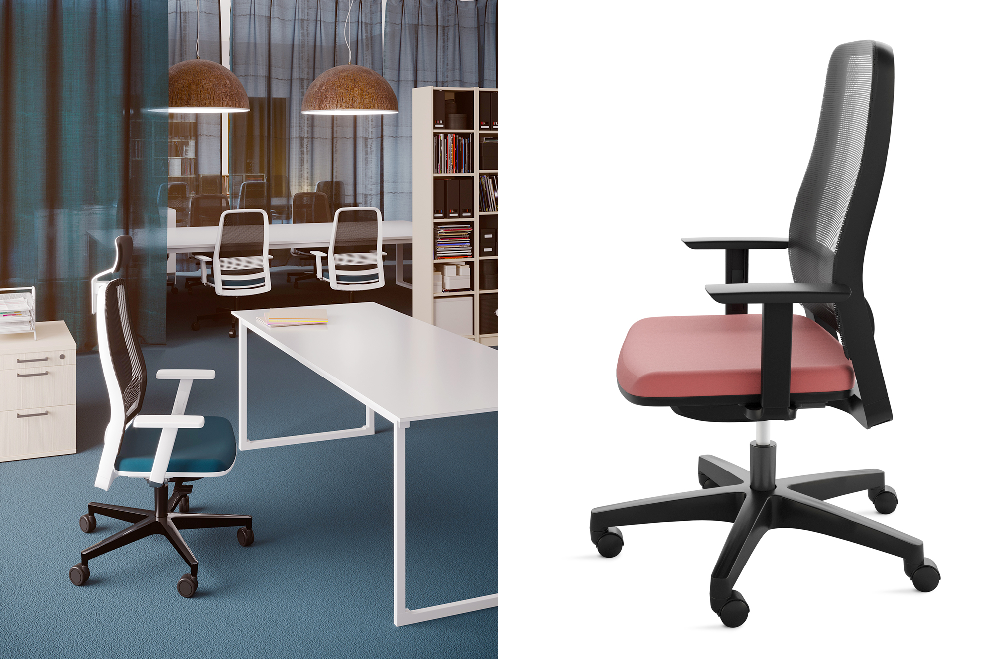 Titan - Office swivel chairs - Cerantola - 6