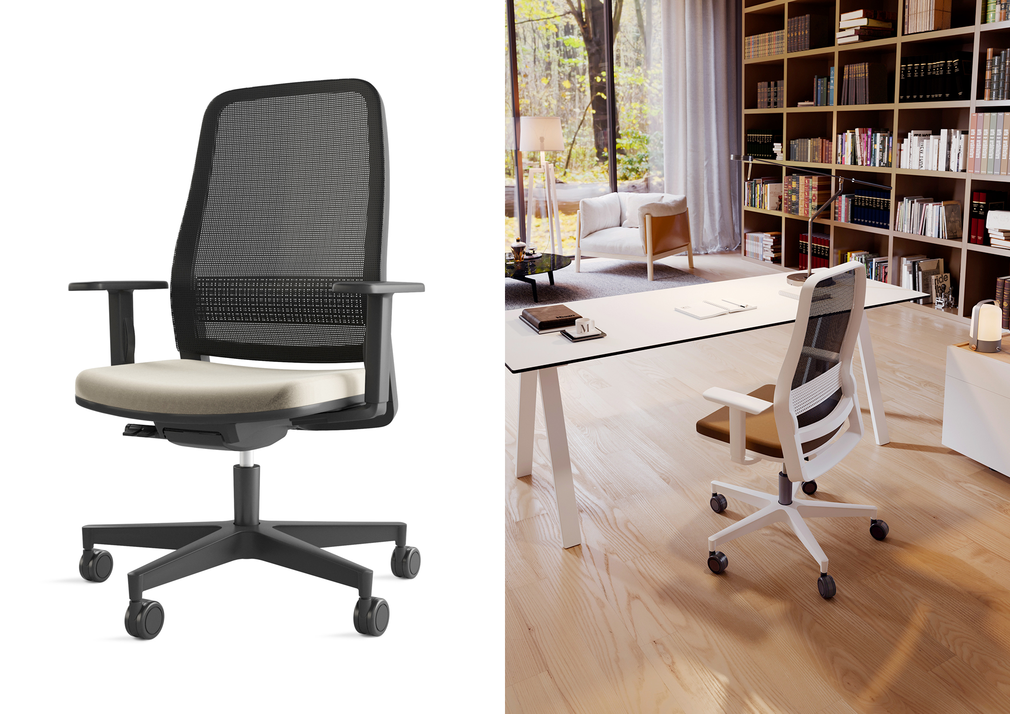 Titan - Office swivel chairs - Cerantola - 7